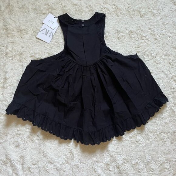 ZARA TOP WITH CUTWORK EMBROIDERY Size Small - Picture 3 of 8